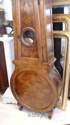 Important Walnut Floor Clock, Very Original Form, Xixth Time