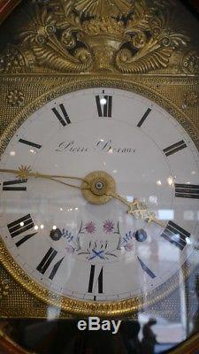 Important Walnut Floor Clock, Very Original Form, Xixth Time
