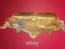 Important gilt bronze inkwell. Late 19th century. Paris