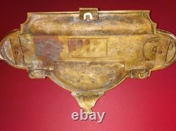 Important gilt bronze inkwell. Late 19th century. Paris