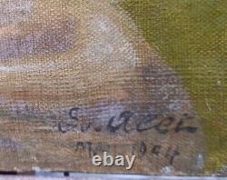 Impressionist Portrait of a Lady Signed Belle Epoque Late 19th Century