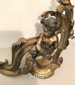 In Front Of A Fireplace With Bronze Loves In Style Louis XV Era Xixth Century