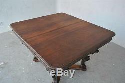 Indian Table Carved Rosewood Nineteenth Time
