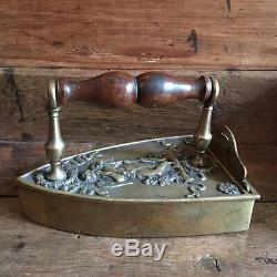Ingot Iron Early Nineteenth Time Restoration Bronze Brass & Walnut