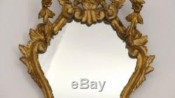 Italian Mirror Carved And Gilded Wood, Late Nineteenth Time