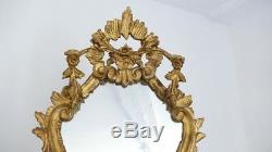 Italian Mirror Carved And Gilded Wood, Late Nineteenth Time