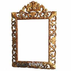 Italian Mirror In 19th Century Gilded Wooden Rock Style