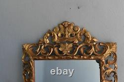 Italian Mirror In 19th Century Gilded Wooden Rock Style