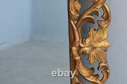 Italian Mirror In 19th Century Gilded Wooden Rock Style