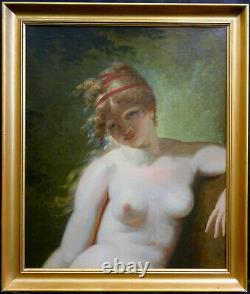 J. A. Vallin Nude Portrait Of Woman Age I Empire Early 19th Century Pst