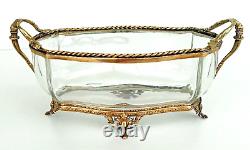 JARDINIERE Cut Crystal and Gilded Bronze Napoleon III Era 19th Century