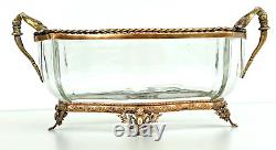 JARDINIERE Cut Crystal and Gilded Bronze Napoleon III Era 19th Century