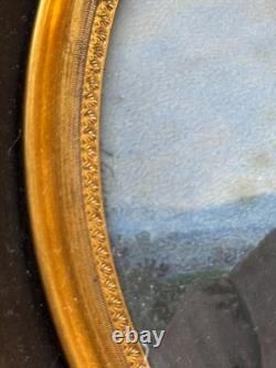 JEAN-URBAIN GUÉRIN (1761-1836) MINIATURE PAINTING PORTRAIT EARLY 19TH CENTURY