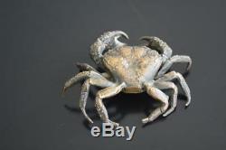 Japanese Bronze Crab Time Late Nineteenth