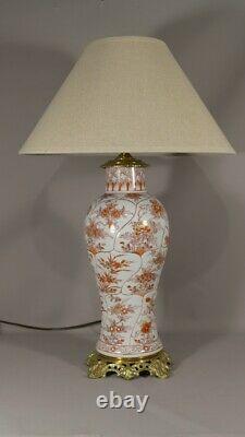 Japanese Porcelain Lamp Bronze Mount, 19th Century