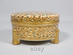 Japanese Satsuma Hododa, ceramic box, 19th century