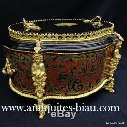 Jardiniere With Cap And Zinc Marquetry Boulle Xixth Napoleon III
