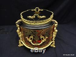 Jardiniere With Cap And Zinc Marquetry Boulle Xixth Napoleon III