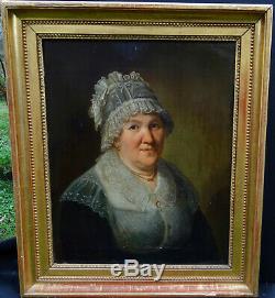 Johann Mottet Female Portrait First Empire Period Late Nineteenth Century Hst