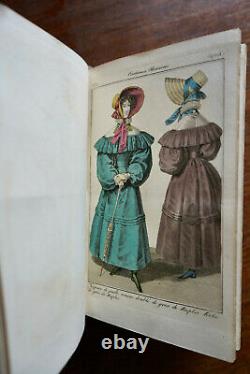 Journal Des Modes Costumes Parisiens, 187 Planches En Coloris Epoque 1829-1830