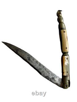 Knife Folding Ancient Chatellerault Navaja Cutetry Age 19th Knife