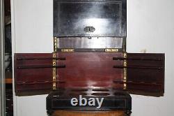 Labelling Cave With Napoleon III Epoque, 19th Siecle Empty Mahogany Ebony