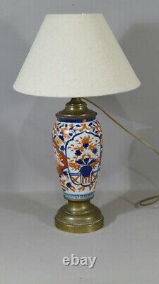 Lamp Imari In Japanese Porcelain, Late 19th Century