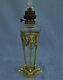 Lamp Oil Athenian Bronze And Crystal Heads Rams Epoque Empire Xix