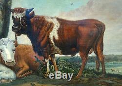 Landscape Taurus From Paulus Potter Epoque Nineteenth Century First Empire Hst