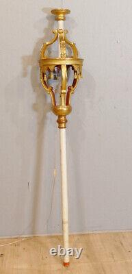 Lantern Lamp for Procession or Vestibule in Gilded Wood, 19th Century
