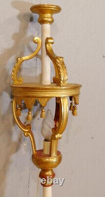 Lantern Lamp for Procession or Vestibule in Gilded Wood, 19th Century