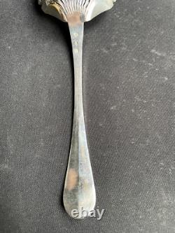 Large 925/1000 silver sugar spoon, 19th century  <br/> 