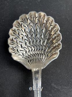 Large 925/1000 silver sugar spoon, 19th century
<br/> 