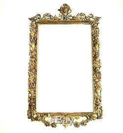 Large Antique Mirror With Bronze Frame Renaissance Style Late Nineteenth Time