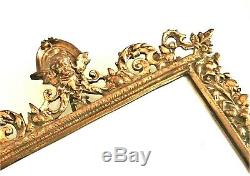 Large Antique Mirror With Bronze Frame Renaissance Style Late Nineteenth Time