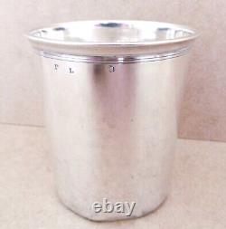 Large Antique Timbale In Solid Silver Minerve Punch, Era Xixth. 82 Gr