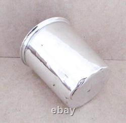 Large Antique Timbale In Solid Silver Minerve Punch, Era Xixth. 82 Gr
