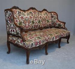 Large Bench With Louis XV Style Ears Nineteenth Time