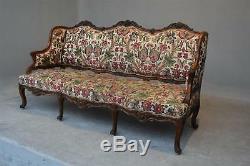 Large Bench With Louis XV Style Ears Nineteenth Time