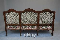 Large Bench With Louis XV Style Ears Nineteenth Time