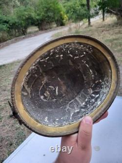 Large Brass Planter in Repoussé and Pierced Style Louis XIV, 19th Century