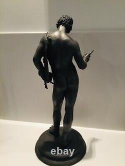 Large Bronze Narcissus From Pompeii Grand Tour Era XIX 61 CM