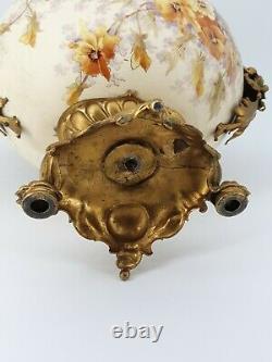 Large Cup Of Faience And Gilded Brass 19th Century