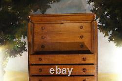 Large Dresser Furniture Of Notary Period 19th, Craft