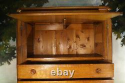 Large Dresser Furniture Of Notary Period 19th, Craft