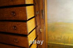 Large Dresser Furniture Of Notary Period 19th, Craft