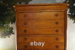 Large Dresser Furniture Of Notary Period 19th, Craft