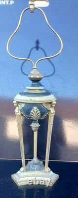 Large Empire-period lamp in bronze, Athenian, height 74 cm, Thomire style
