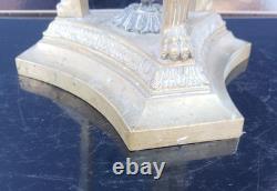 Large Empire-period lamp in bronze, Athenian, height 74 cm, Thomire style