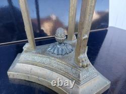 Large Empire-period lamp in bronze, Athenian, height 74 cm, Thomire style